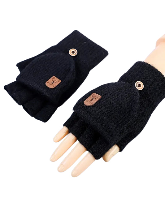 Luva de malha sem dedo