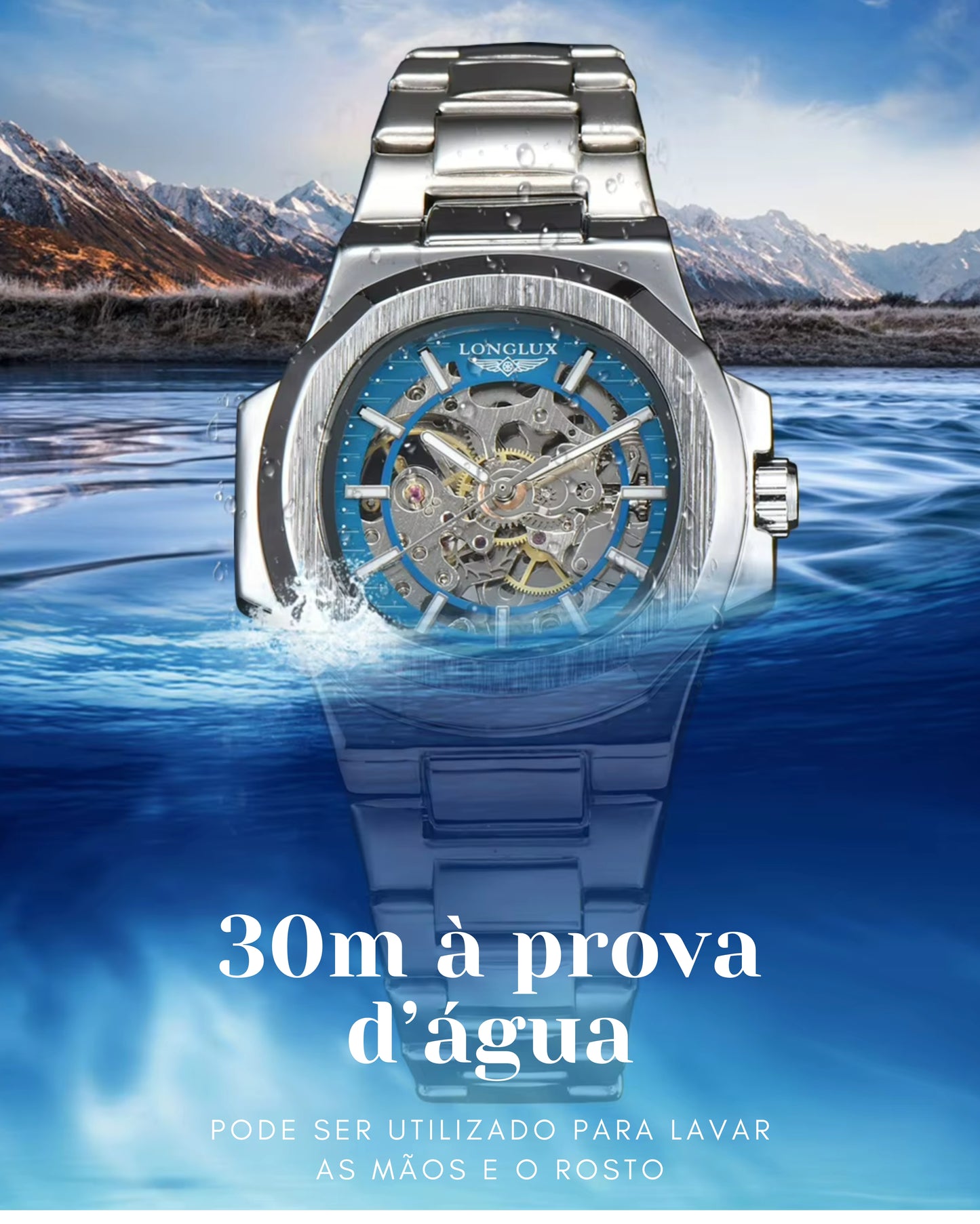Relógio Longlux luxo