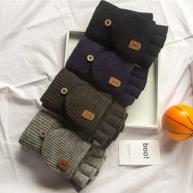 Luva de malha sem dedo