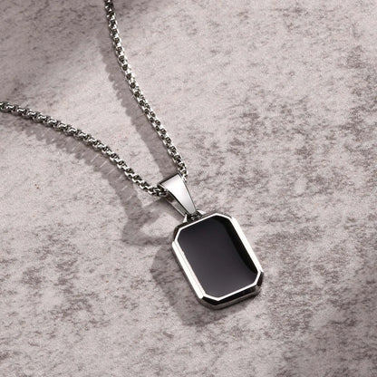 Colar de Esmalte Preto