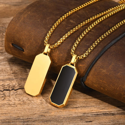 Colar de Esmalte Preto