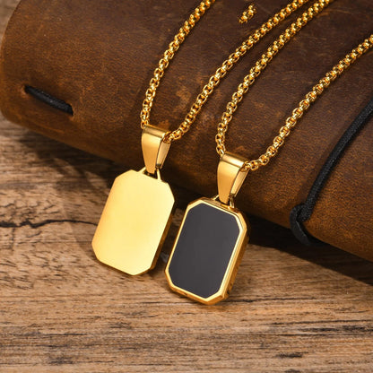 Colar de Esmalte Preto