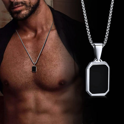 Colar de Esmalte Preto
