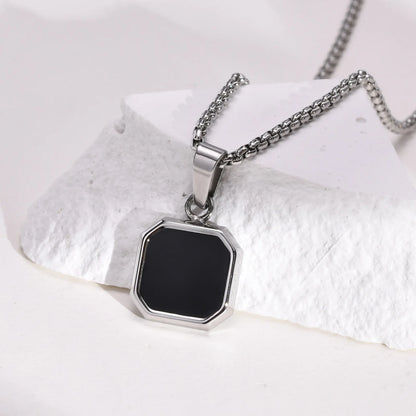 Colar de Esmalte Preto
