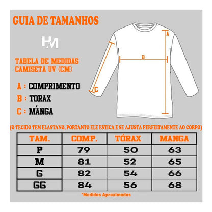 Camisa Térmica De Proteção Solar Uv 50+ Inverno E Verão