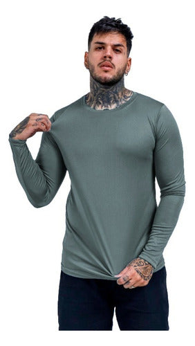 Camisa Térmica De Proteção Solar Uv 50+ Inverno E Verão