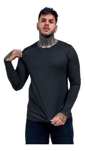 Camisa Térmica De Proteção Solar Uv 50+ Inverno E Verão